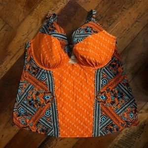 Cacique Swim Tankini 42G with bra